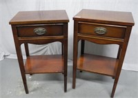 Two Mahogany Lamp Tables