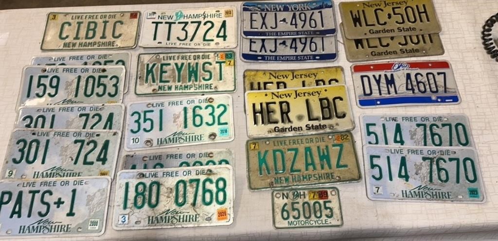 22) License Plates