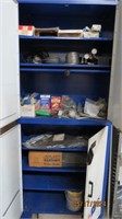 Metal Cabinet & Assorted Contents