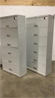(qty - 2) 6 Drawer Lateral Filing Cabinets-
