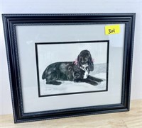 Framed Dog Picture