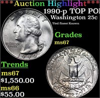 ***Auction Highlight*** 1990-p Washington Quarter