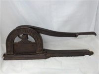 Vintage Cast "Queen" Tobacco Cutter, W HDW Co.