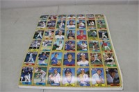 Uncut Sheet of Baseball Players