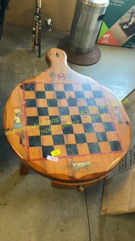 Chess table and wall decor