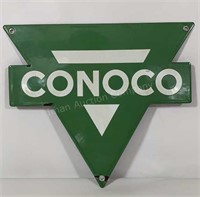 Conoco Enamel Sign 8.5" X 12"