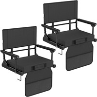 Annzoe Stadium Seats 600Lbs Rated, Black 2