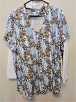 LADY'S ZIP UP SHIRTS AND FLORAL SHIRT