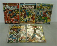 Five Marvel Avengers comics