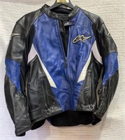 Alpine Stars Padded Leather Motorcycle Jacket