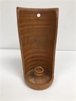 Glazed Terracotta Candlestick Holder