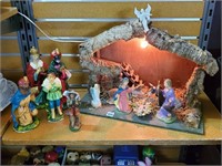 Vintage Nativity Set w/ Assorted Nativity Figures