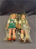 2 VINTAGE  16.5 INCH GERMAN DOLLS