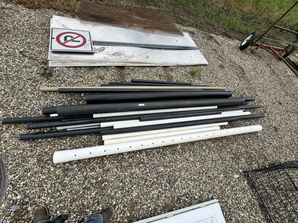 Various Lengths of Plastics Pipe