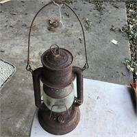 Vintage clear globe lantern