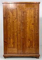 Cedar wardrobe, raised panel door, drawers down