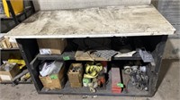 Wooden Multi Tier Work Bench
 Contents of shelves
