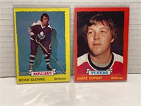 1973/74 Brian Glennie/Andre DuPont Cards