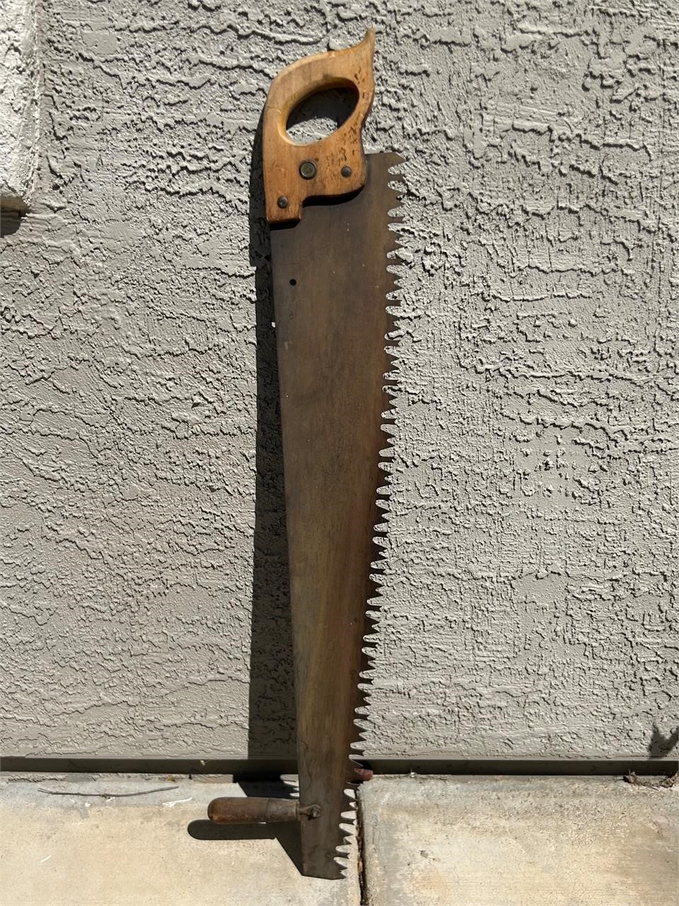 Antique Two Man Saw Warranty Superior