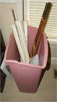 Trash Can Lot with Mini Blinds