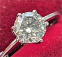 $5120 14K  1.66G Natural Diamond 0.8Ct Ring