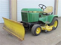 JD 316 46" Riding Mower w/54" Front Blade