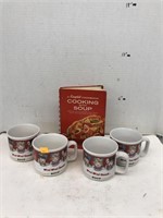 Campbells Soup Mugs & Recipe Book