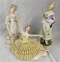 Lace Ceramic Figures