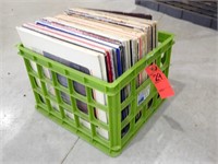 Various Recors with Plastic Crate