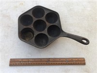 Cast Iron Aebleskiver Pan