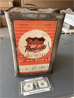 Vintage Phillips 66 5 gallon square advertising
