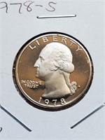 1978-S Clad Proof Washington Quarter