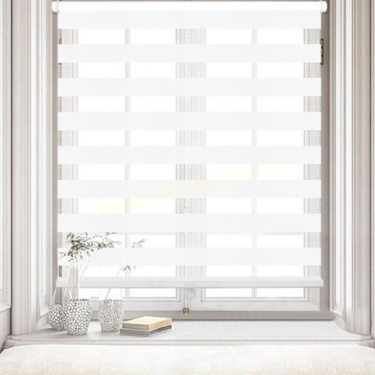 42 W X 72 H White Cordless Zebra Blinds