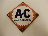 A-C  ALLIS CHALMERS PORC. SIGN