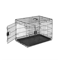Amazon Basics Foldable Metal Wire Dog Crate with
