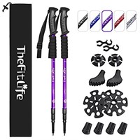 TheFitLife Nordic Walking Trekking Poles - 2