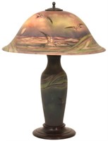 20 in. Pairpoint Seagull Table Lamp.