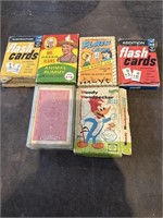 Lot of Misc Flash Cards and Playing Cards