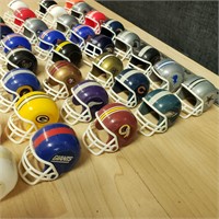 Lot of NFL Plastic Helmets, Broncos, Vintage