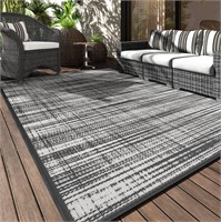 FM1525  Seven Six Home Outdoor Rug Carpet 6'x9' Gr