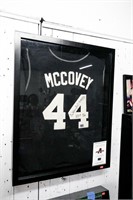 No. 44 McCovey Jersey Signed, Framed in