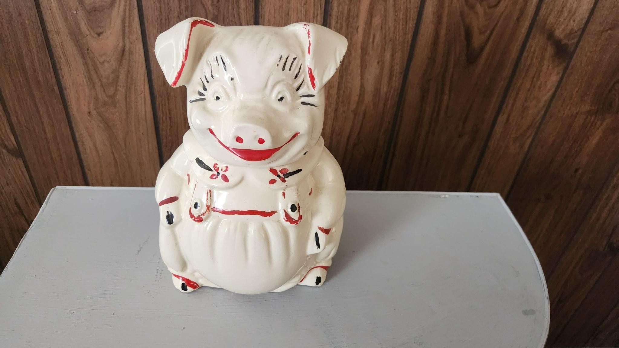 Collectible pig cookie jar