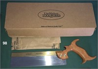 LIE-NIELSEN 9-inch brass-back saw with open handle