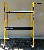 METALTECH PAINTERS 5' FOLDING SCAFFOLD on CASTERS