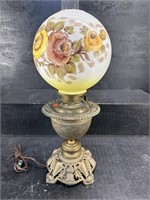 ORNATE GONE WITH THE WIND STYLE BANQUET LAMP