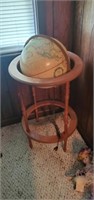 Light Up Globe Wooden Stand