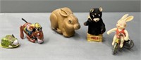 Vintage Wind-Up Toys incl Japanese Tin Litho