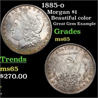1885-o Morgan $1 Grades GEM Unc
