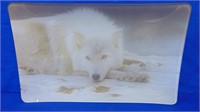 Ducks Unlimited " Wolf At Rest " Serving Tray
