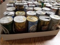 Flat of Vintage Beer Cans